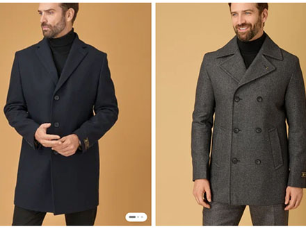 Оригинальные мужские пальто от бренда Bazioni